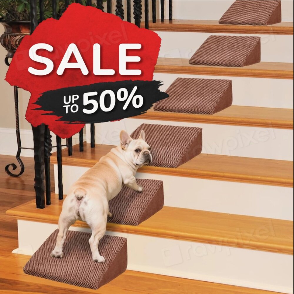 CozyPaws Brown Dog Stair Ramp